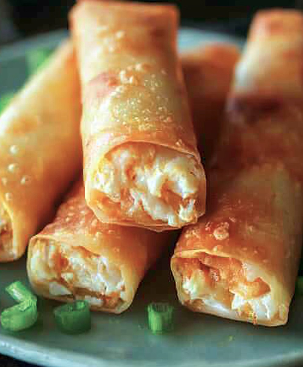 Crab Rangoon Egg Rolls