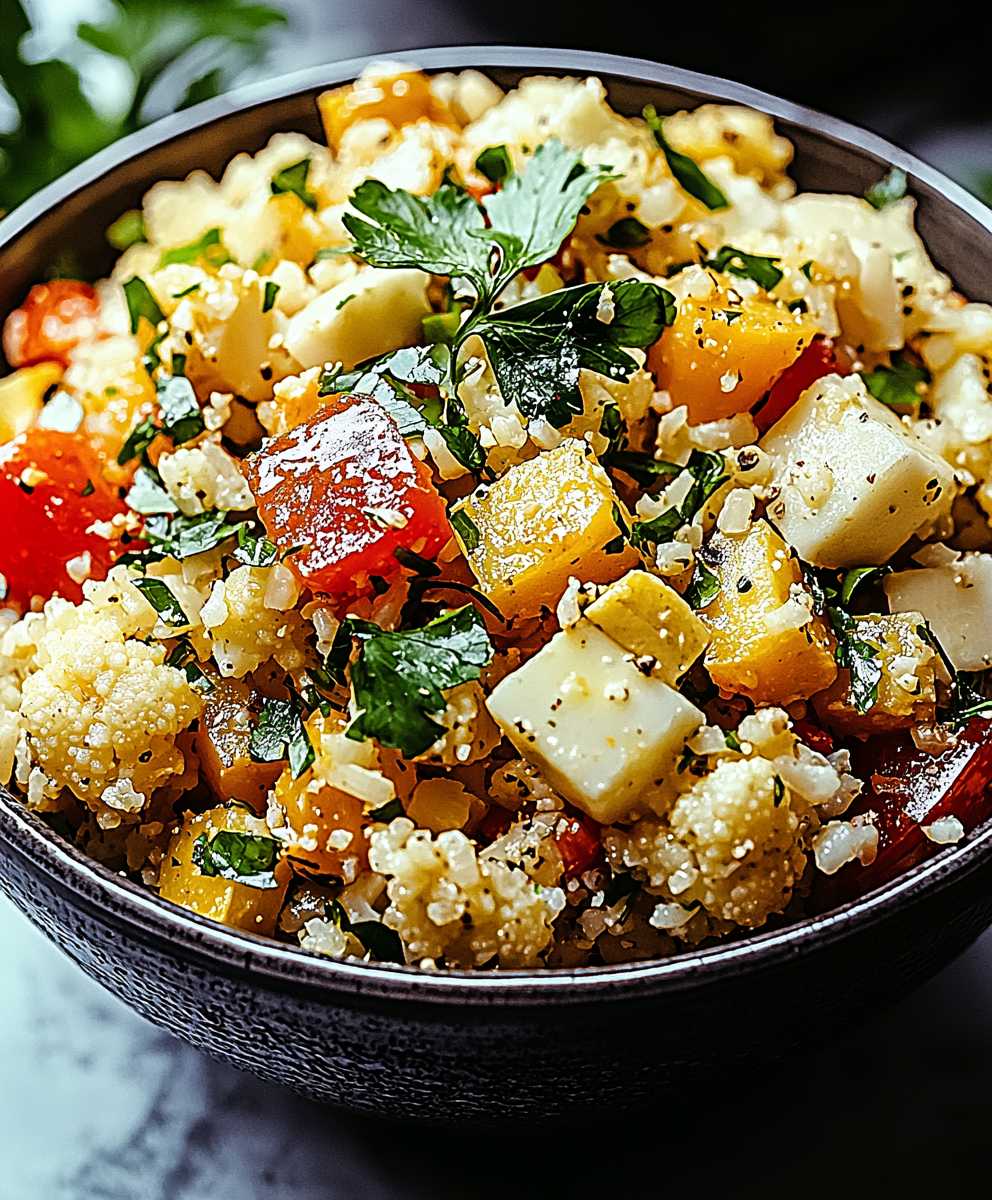 Cauliflower rice bowl