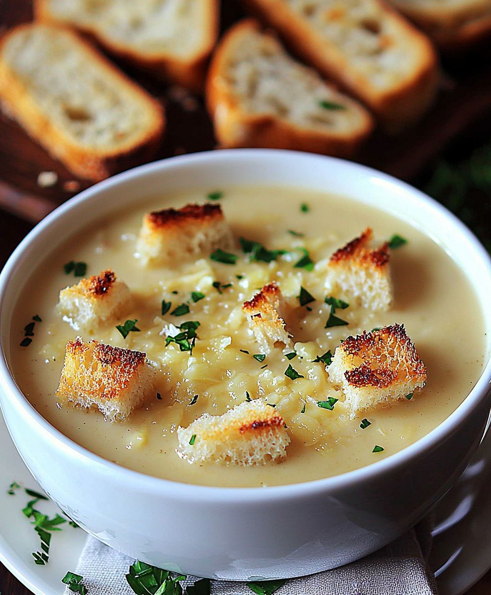Garlic Bread Soup