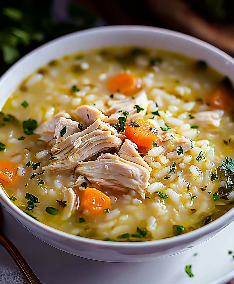Chicken rice soup