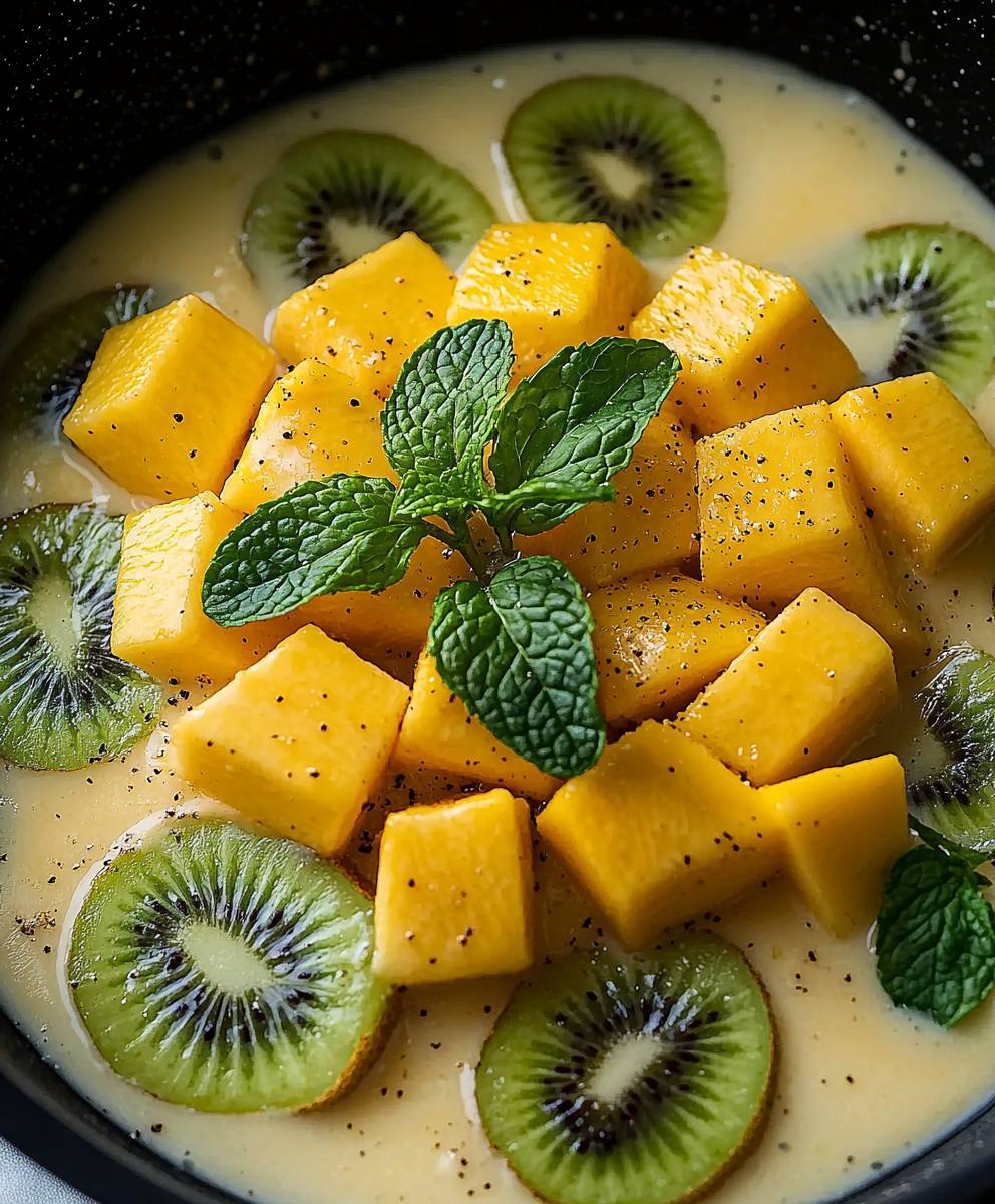 Mango mint kiwi mix