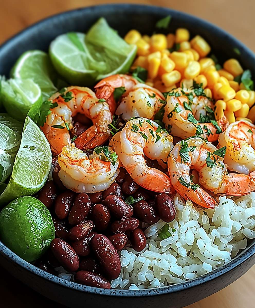 Shrimp burrito bowls