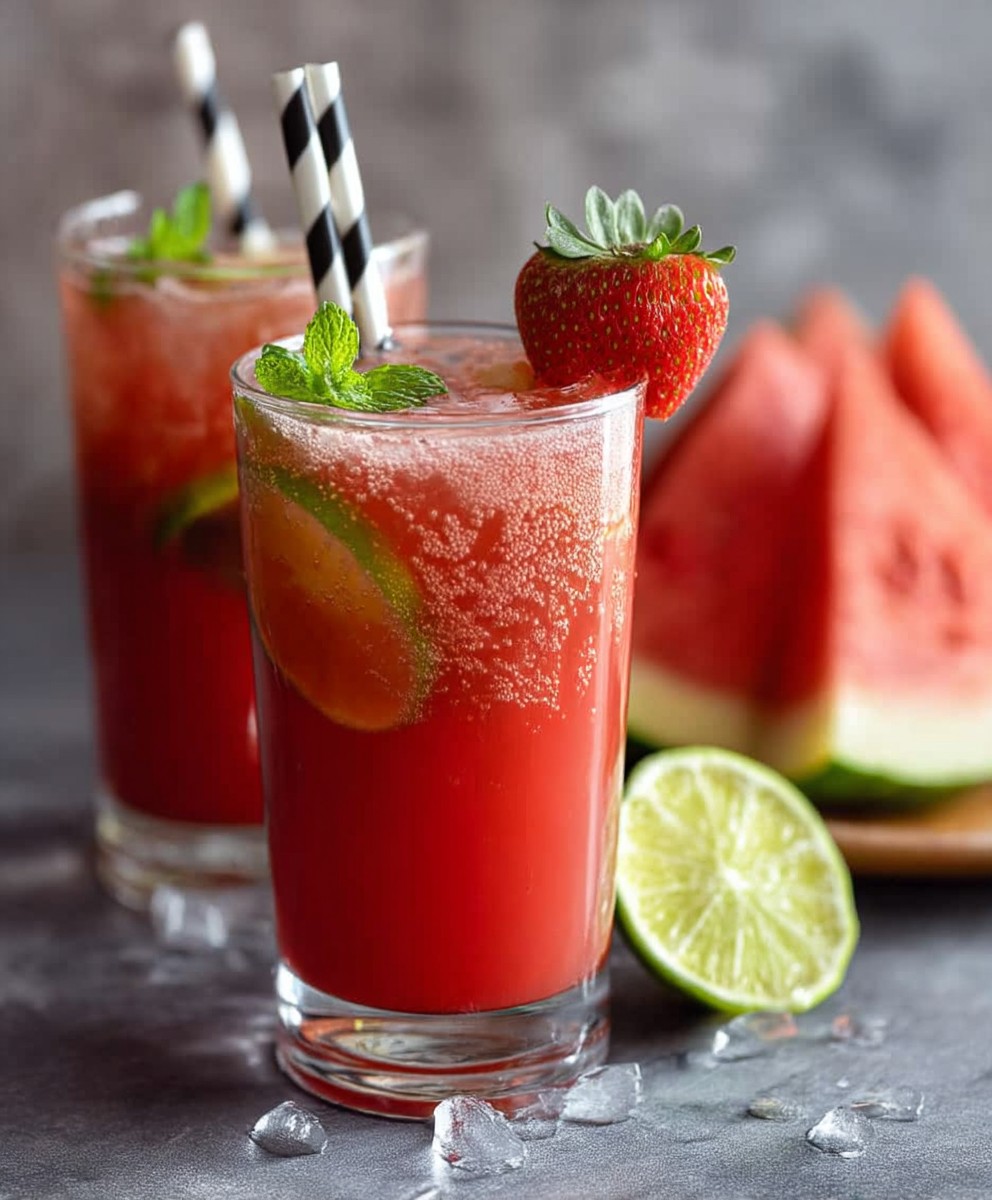 Sugar free watermelon agua fresca