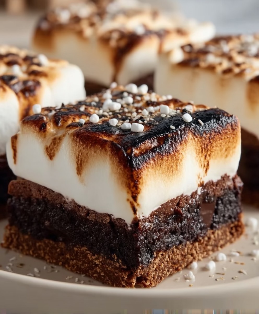 Smores Brownies Vanilla Bean