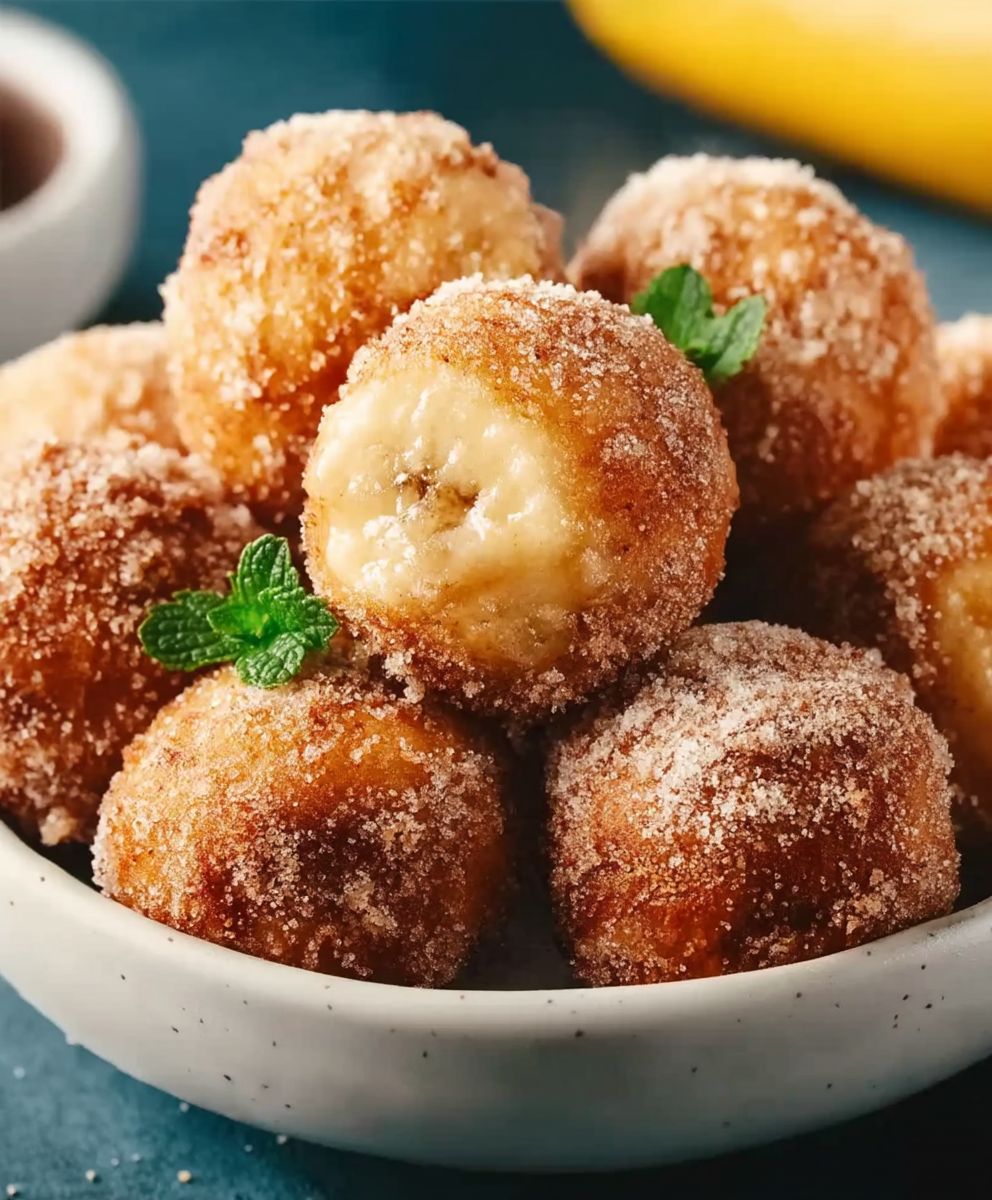 Banana donut holes