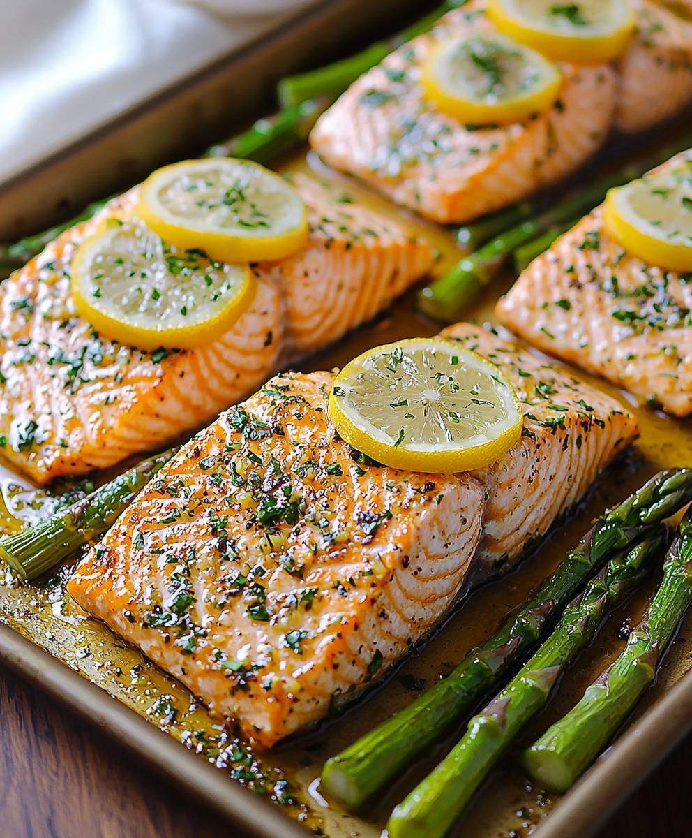 Sheet Pan Salmon Asparagus
