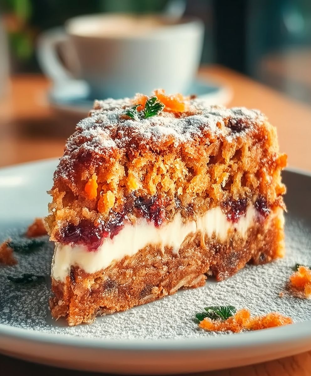 Carrot cake baked oatmeal