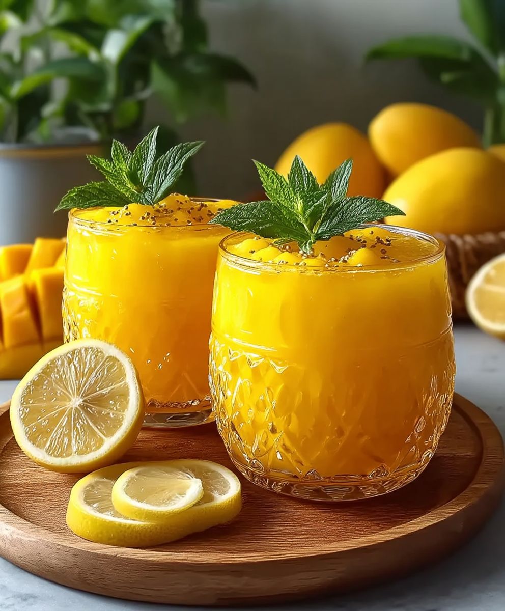 Mango Lemonade Homemade