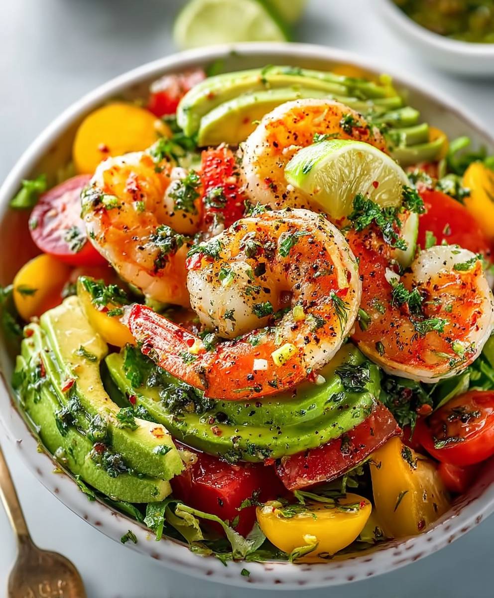 Shrimp avocado salad
