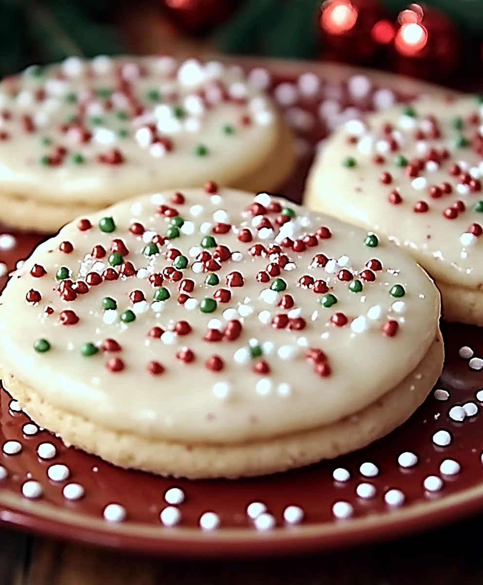 Christmas meltaway cookies