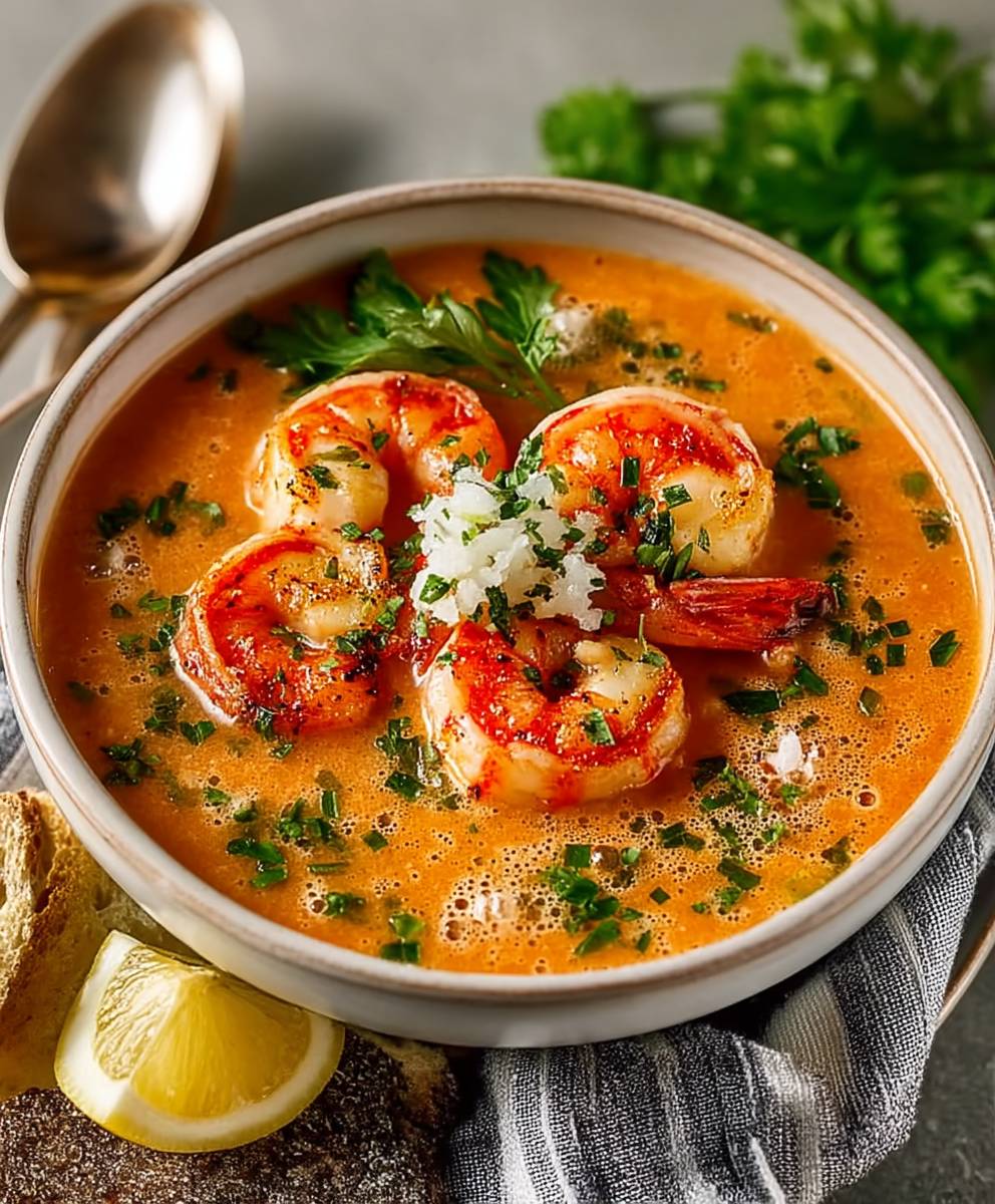 Crab shrimp seafood bisque