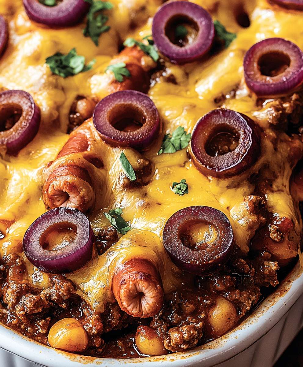 Chili Hot Dog Casserole