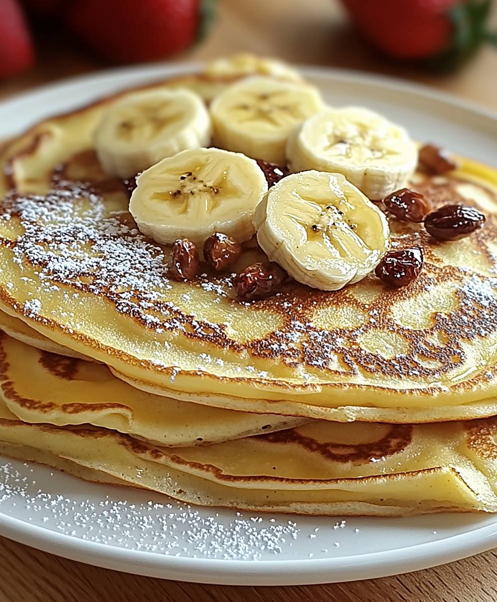 Banana crepes