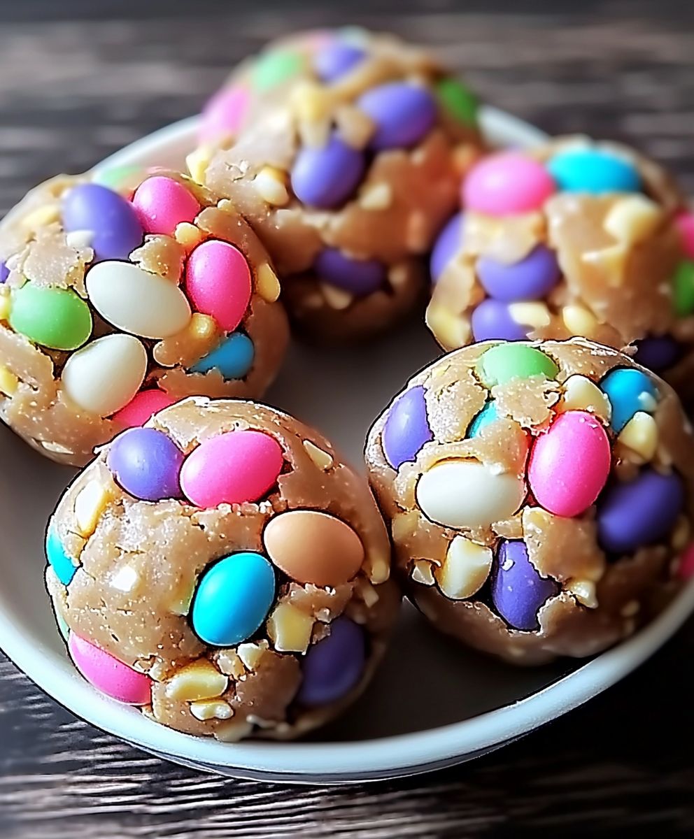 Mini Egg Cookie Dough Balls