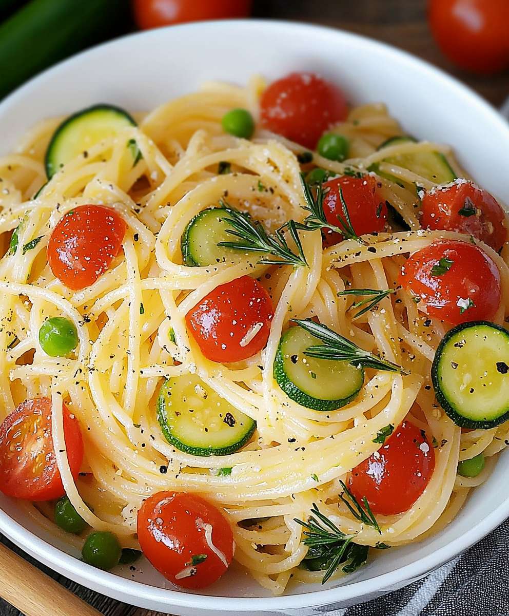 Zucchini tomato pasta