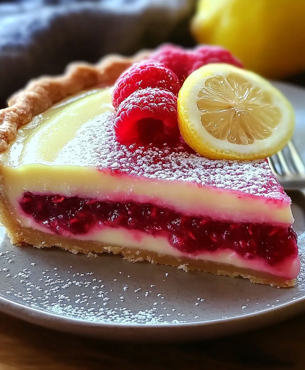 Lemon Raspberry Pie