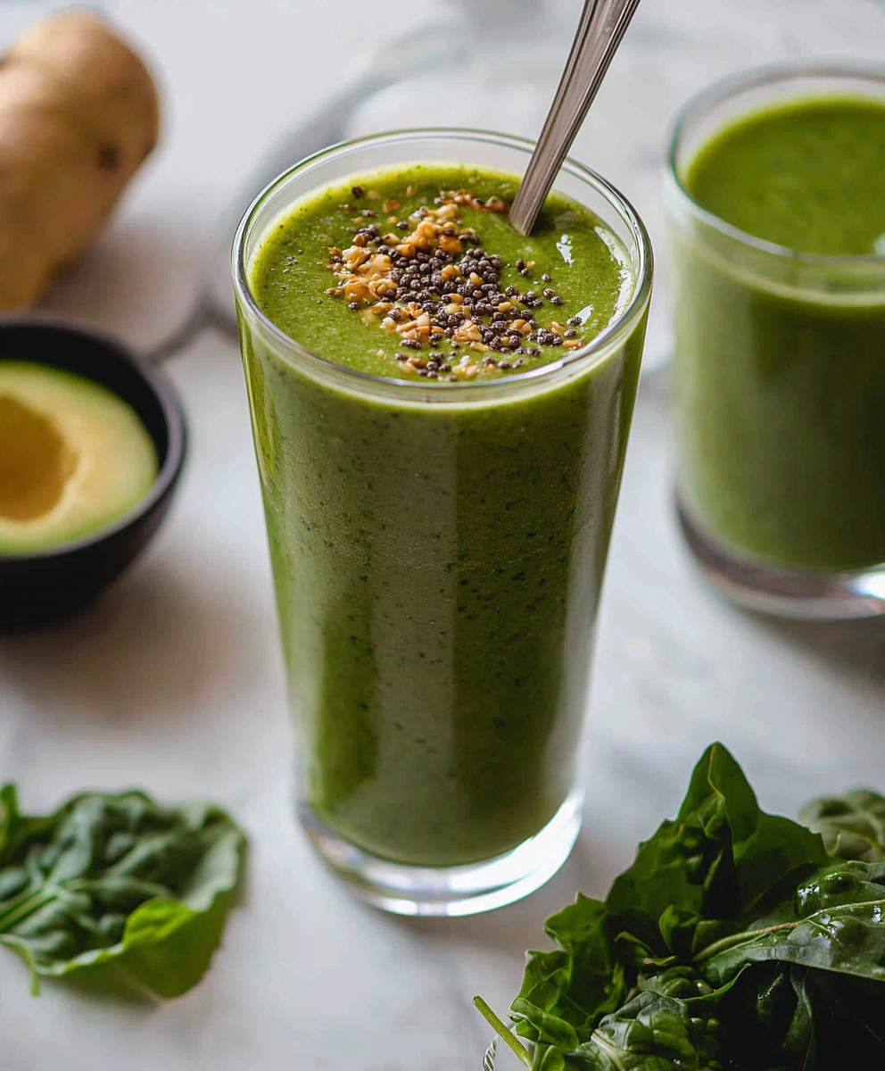 Green smoothie breakfast