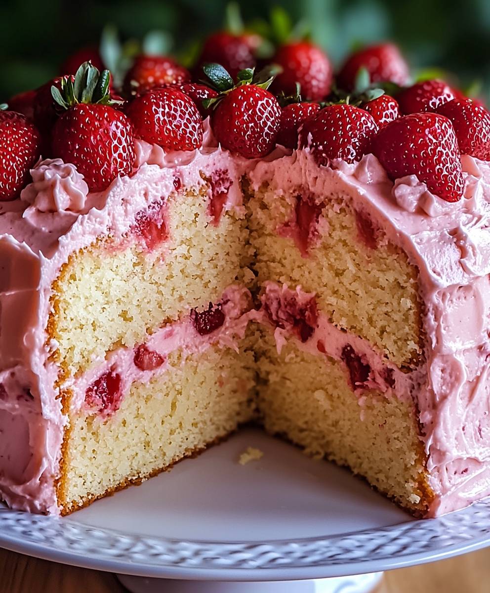 Strawberry Cheesecake Pound Cake