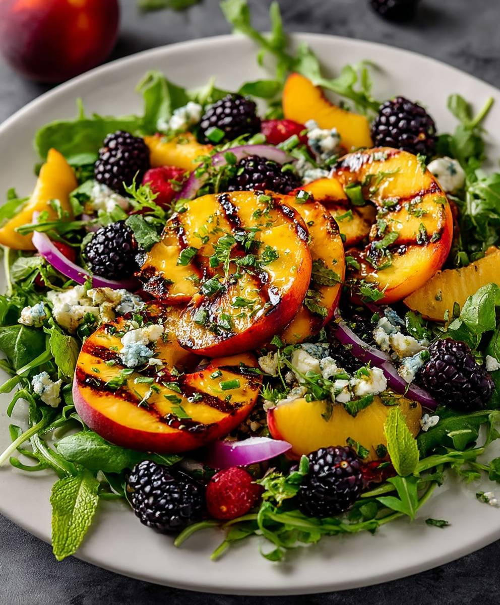 Grilled Peach Salad