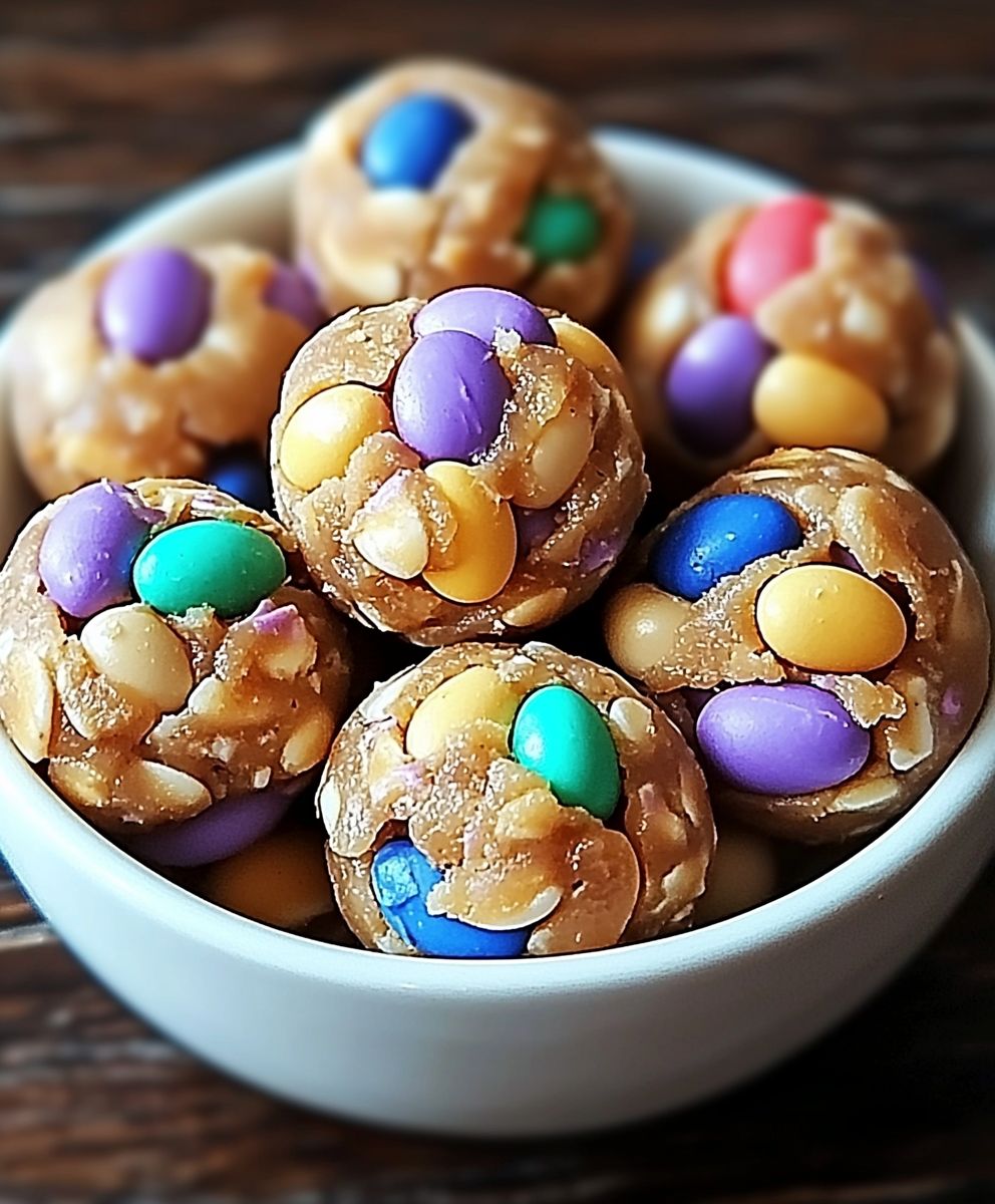 Mini Egg Cookie Dough Balls