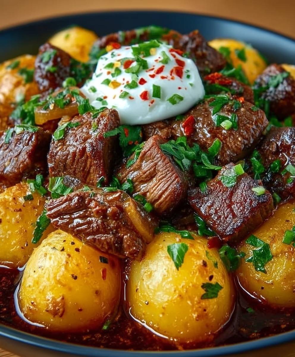 Loaded Steak Potato Bake