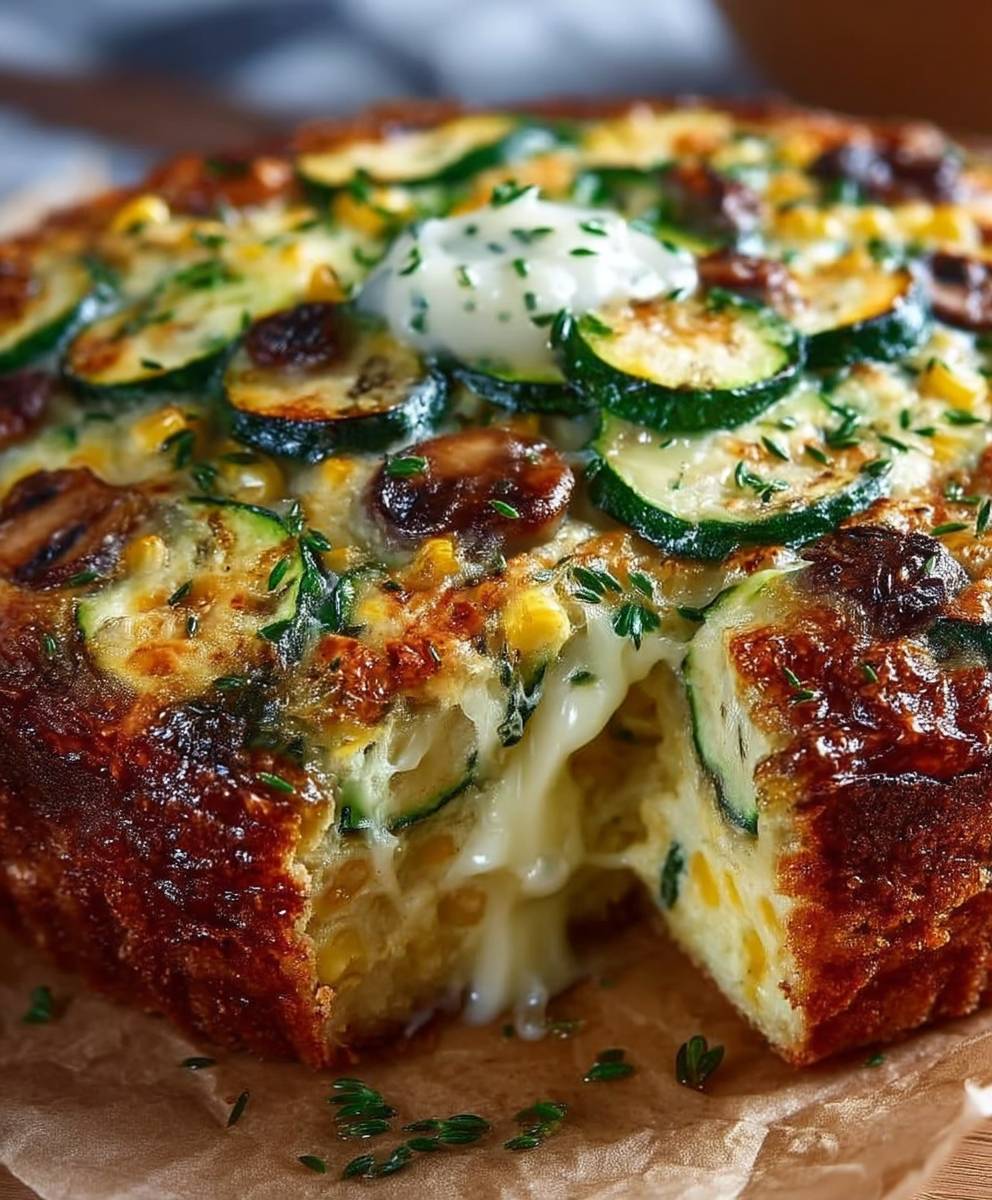 Corn Zucchini Pie