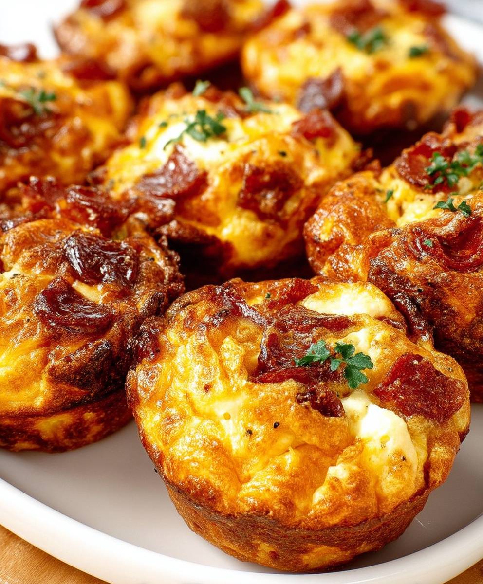 High Protein Pizza Muffins