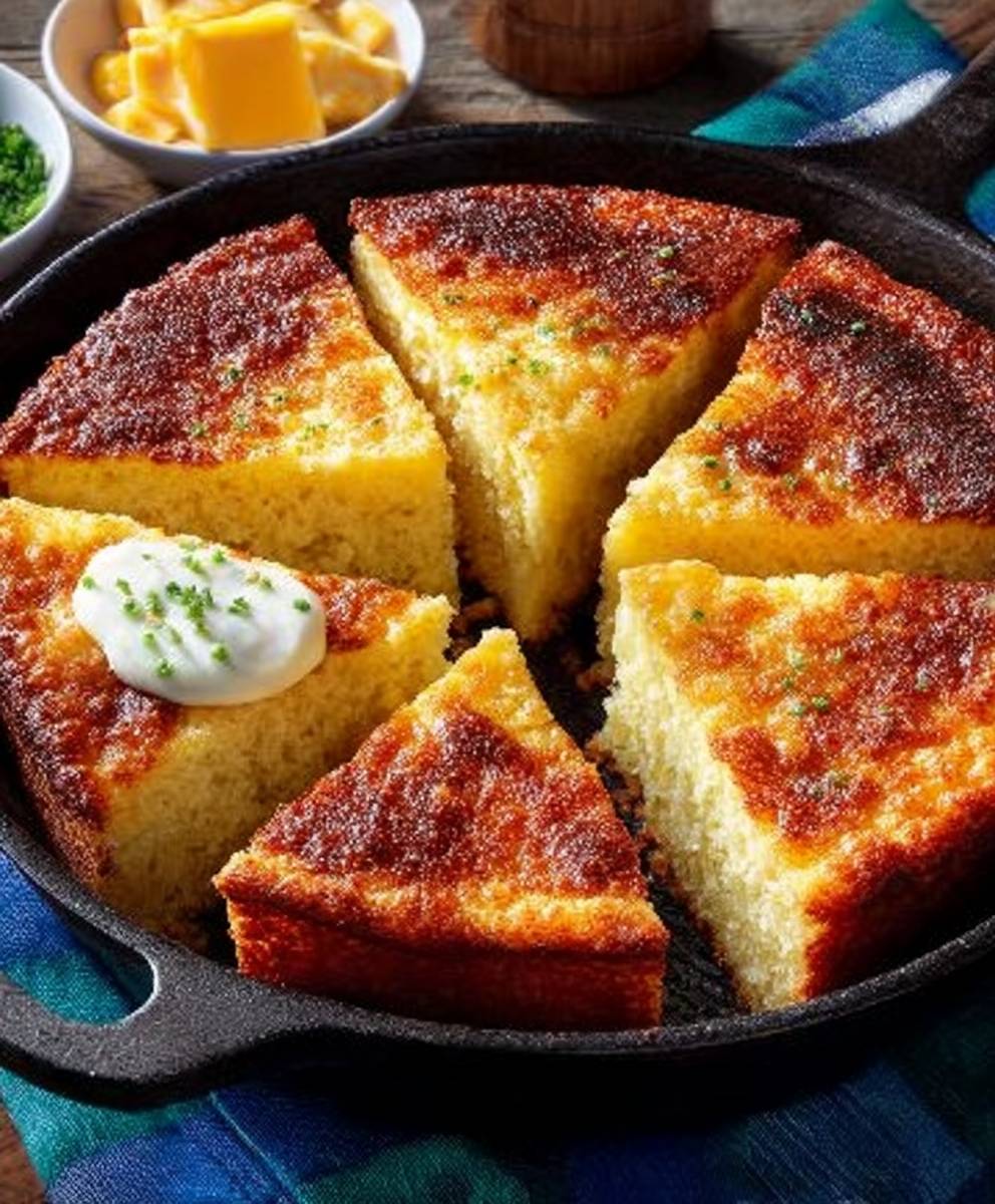 Oven Fried Cornbread