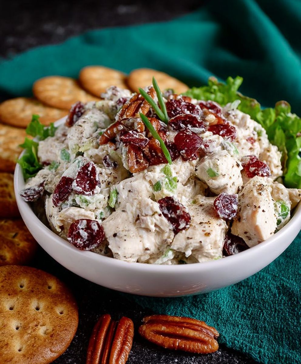 Cranberry pecan chicken salad