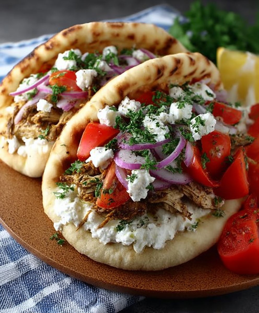 Greek Chicken Gyros