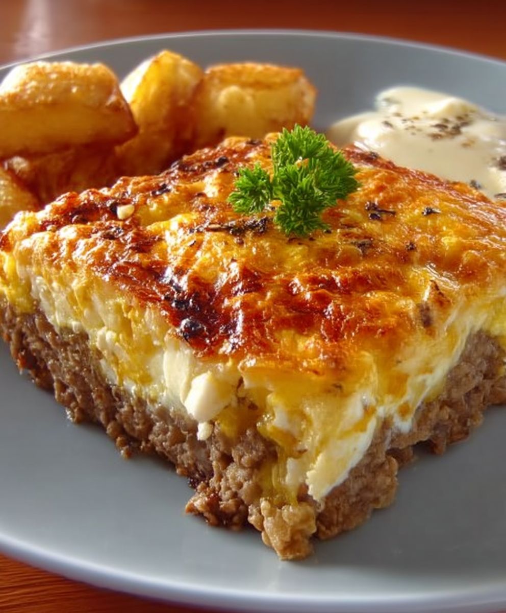 Ground Beef Eggs Casserole