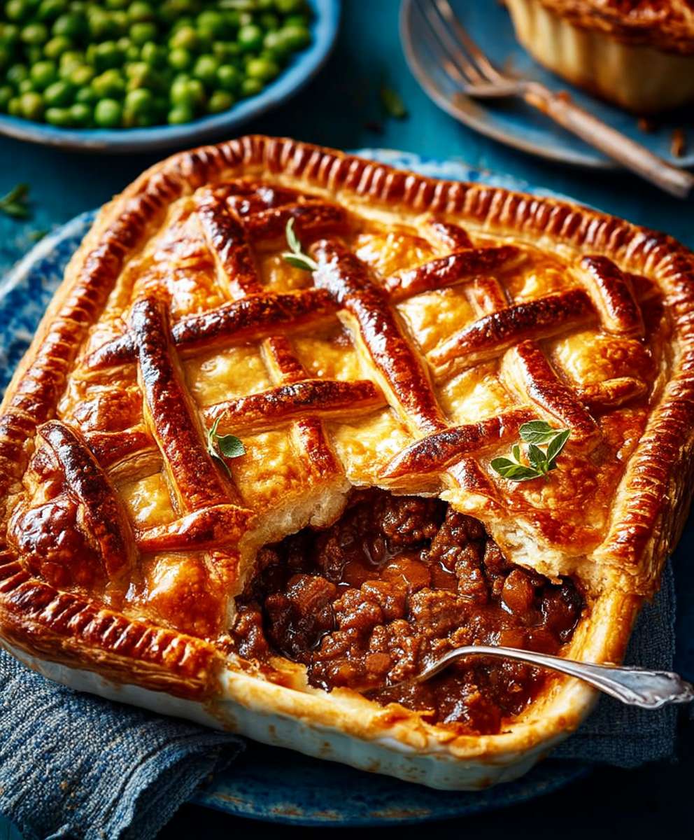 Beef mushroom pie