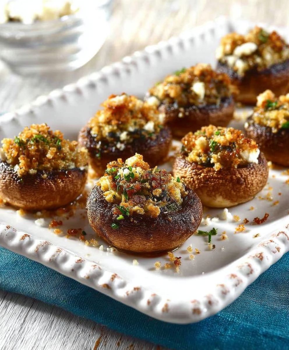 Garlic Stuffed Mushrooms