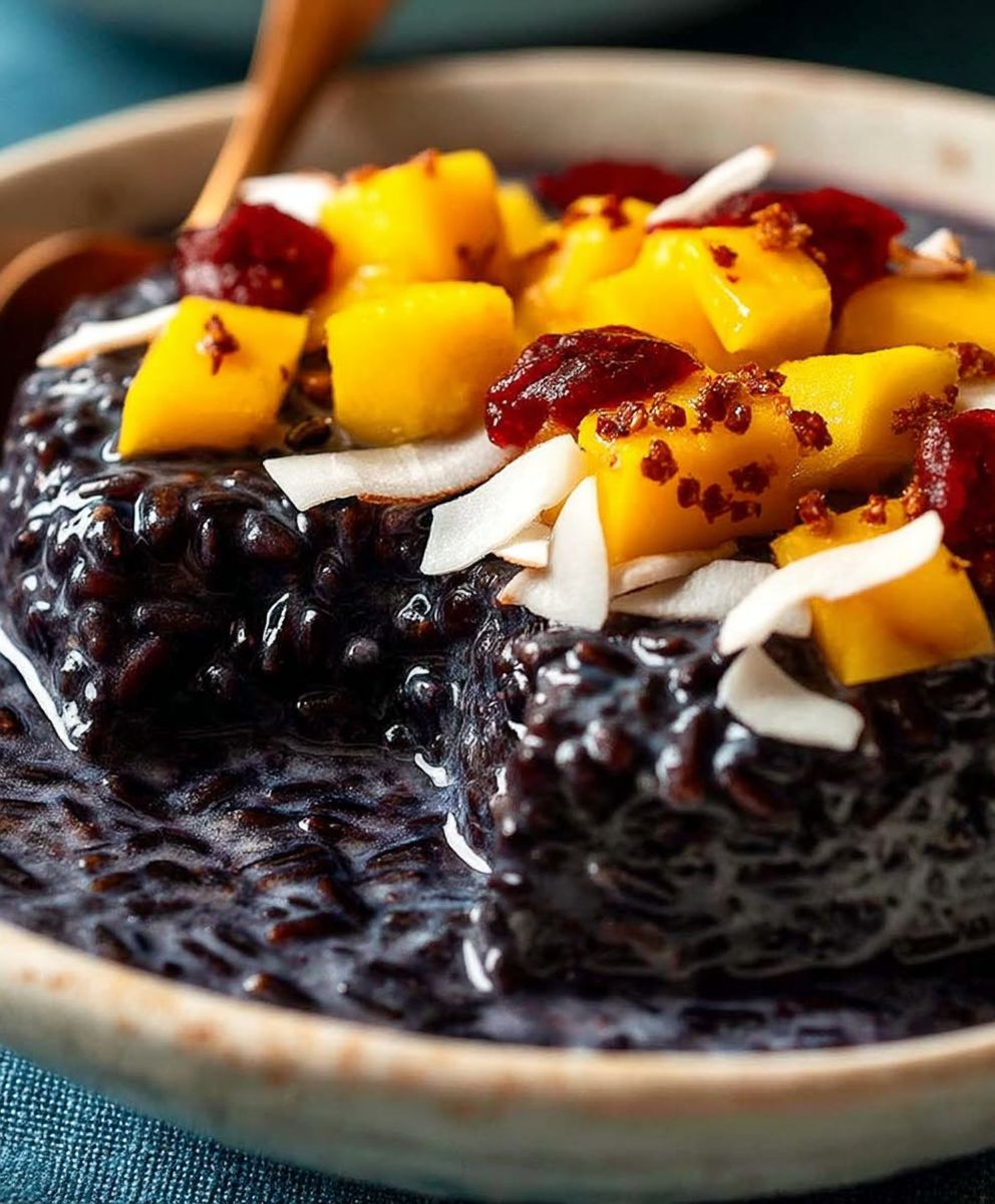 Black Sticky Rice Pudding