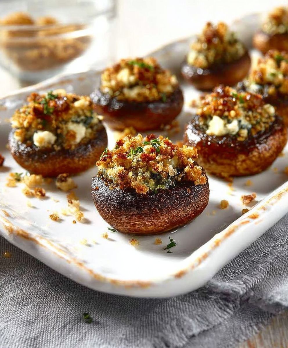 Garlic Stuffed Mushrooms