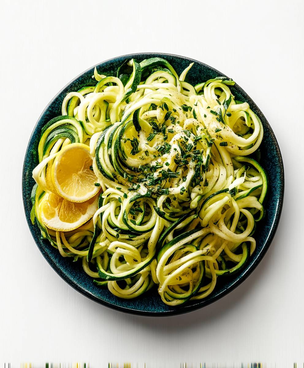 Keto Creamy Lemony Zoodles