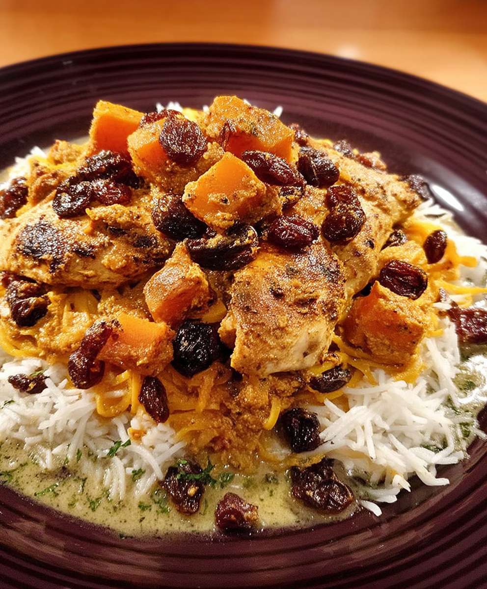 Moroccan Chicken Butternut Noodles