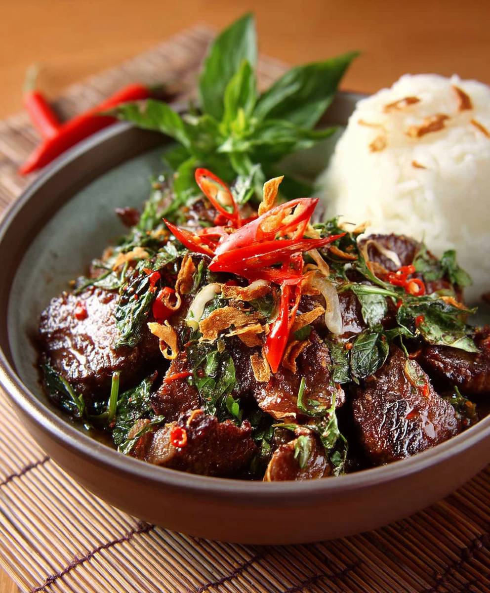 Thai Beef Basil Chiles