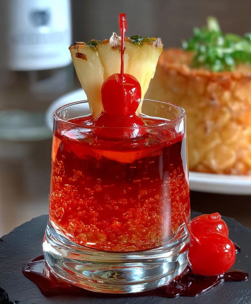 Pineapple Upside Down Cake Shot