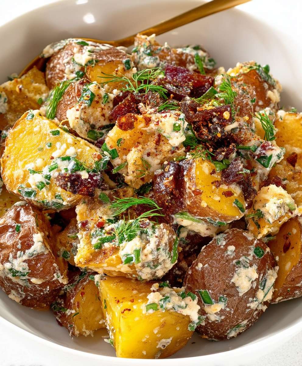 Crispy Roasted Potato Salad