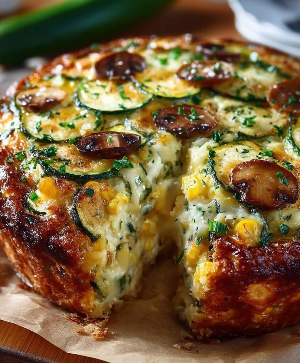 Corn Zucchini Pie