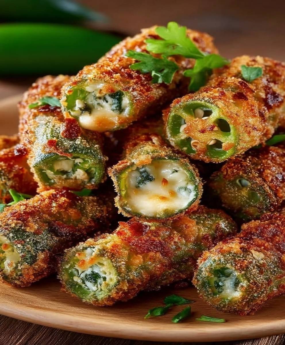 Fried Stuffed Okra