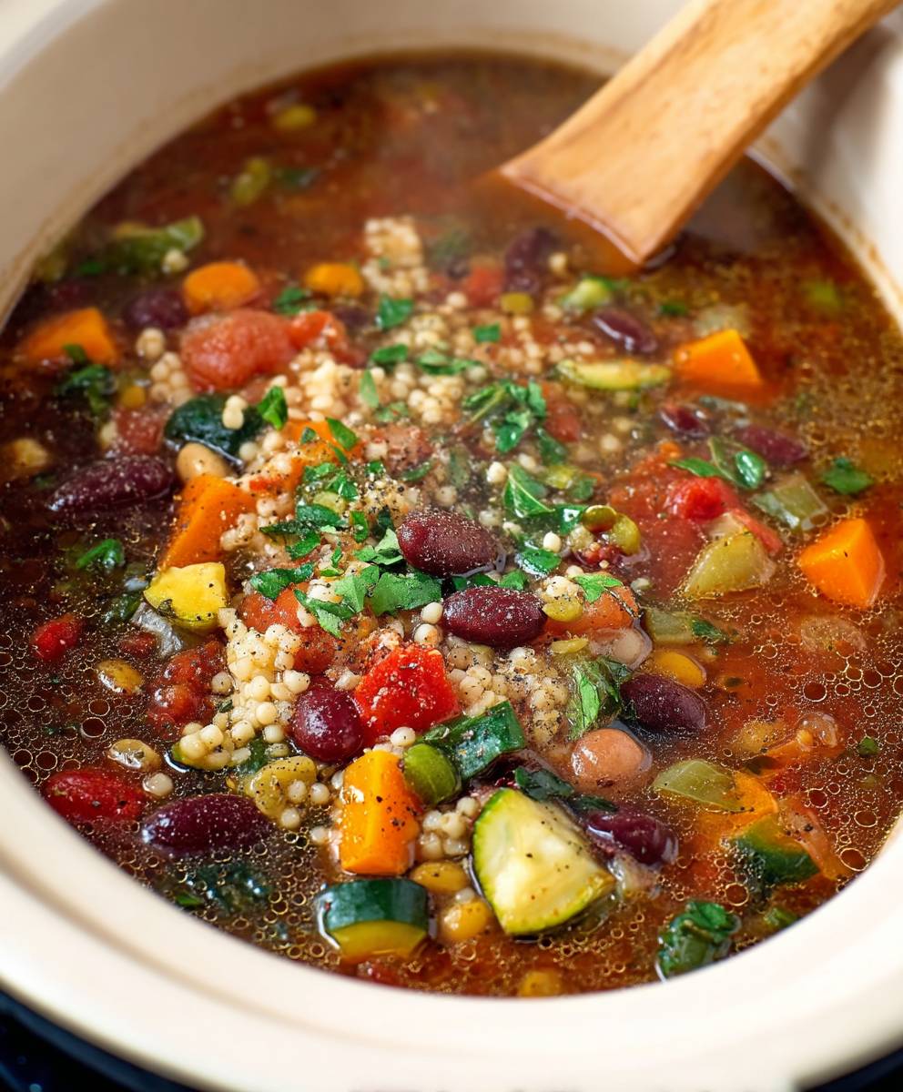 Slow Cooker Minestrone Soup