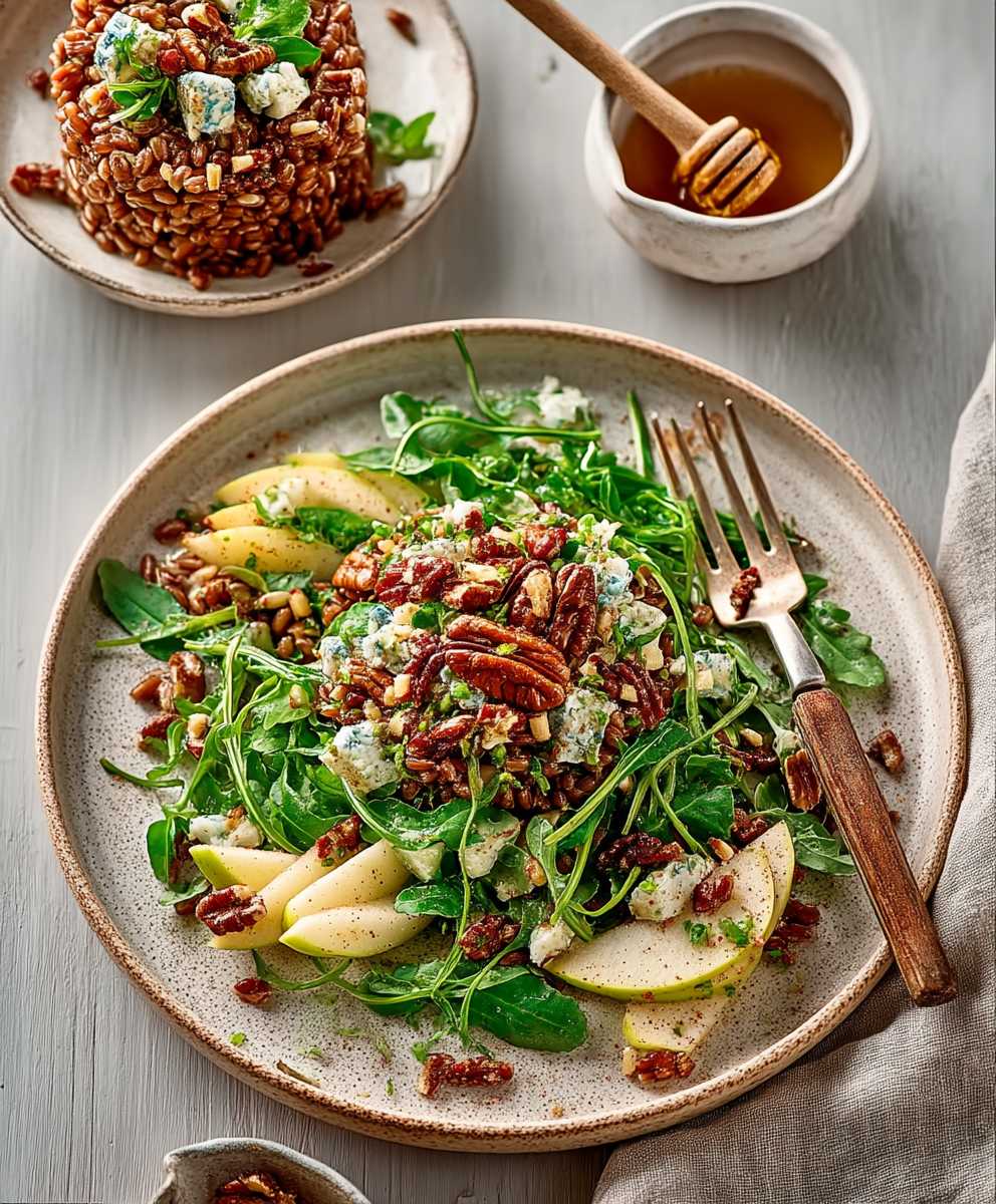 Spelt apple salad