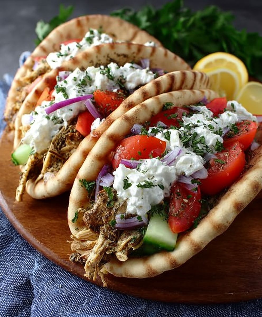 Greek Chicken Gyros
