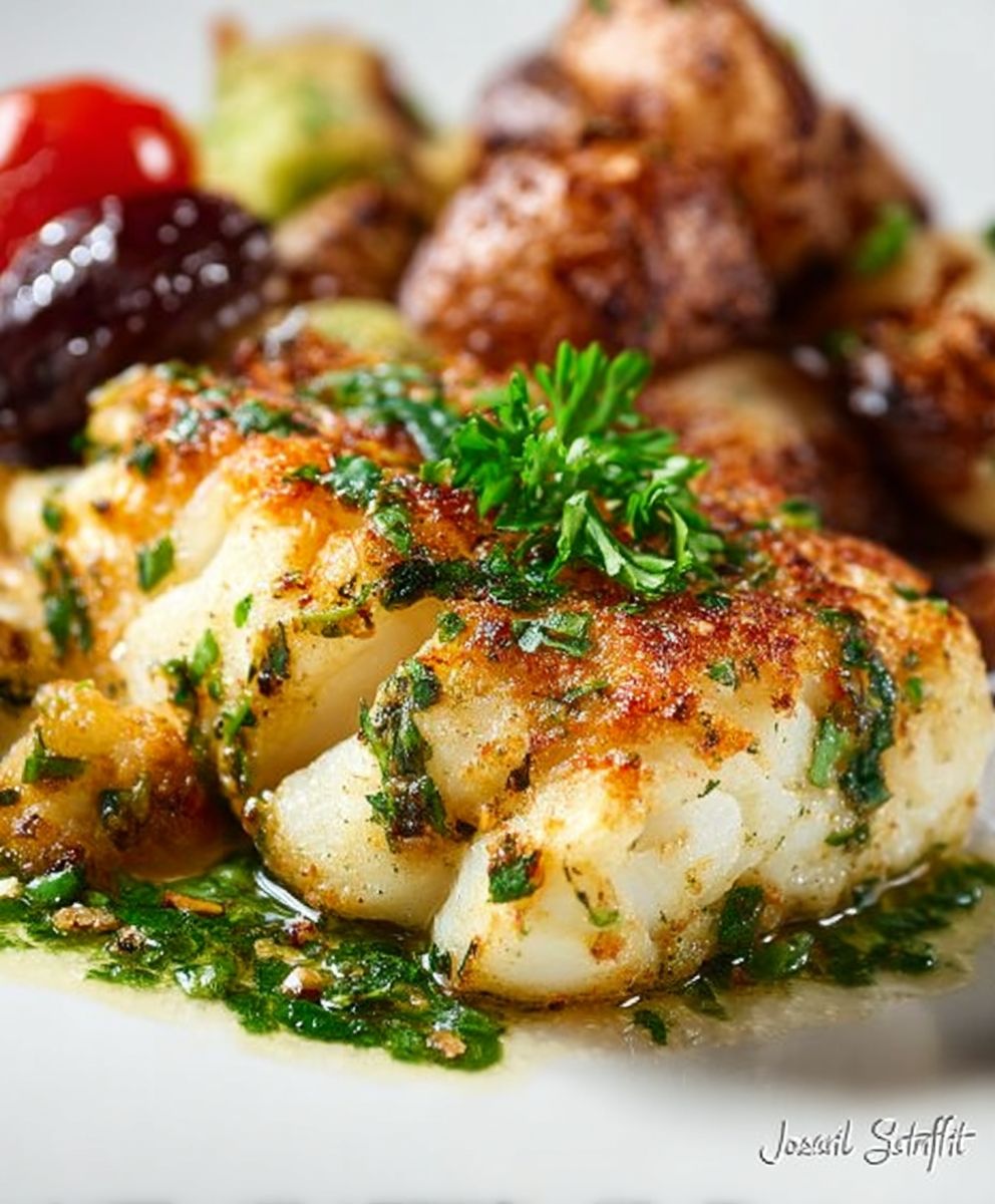 Garlicky Pan Fried Cod
