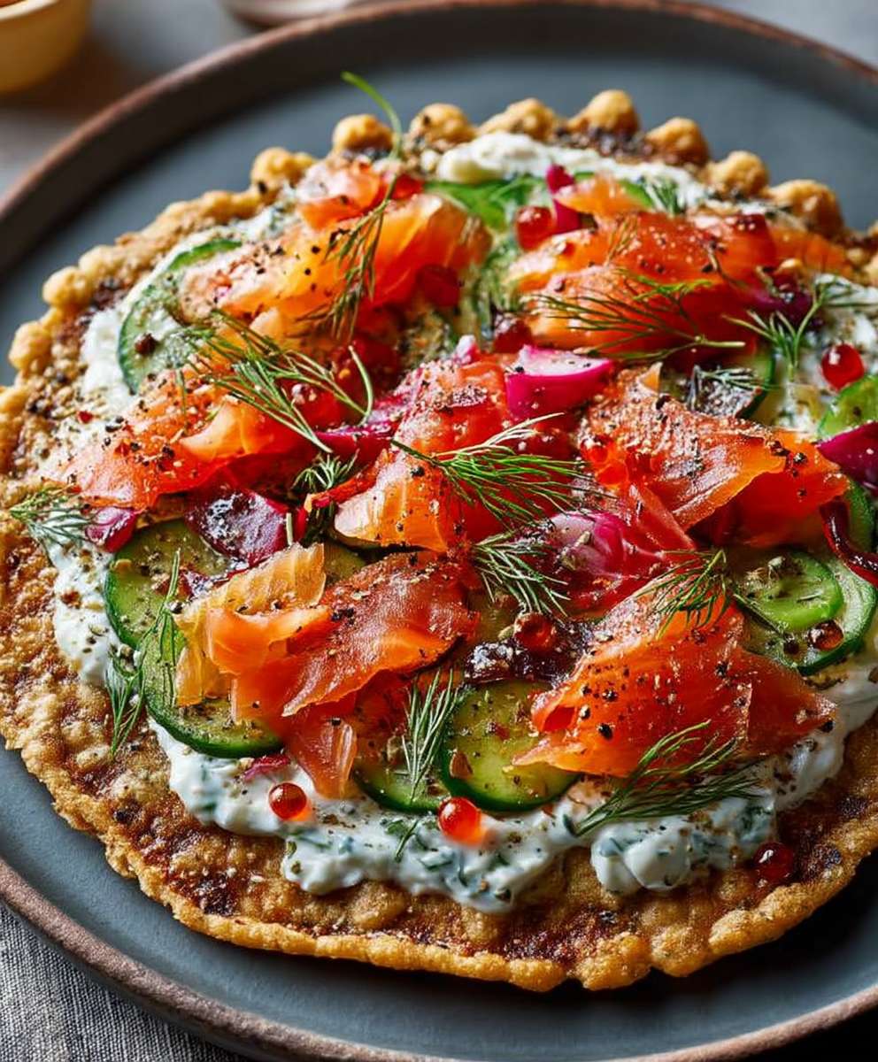 Nordic style pizza