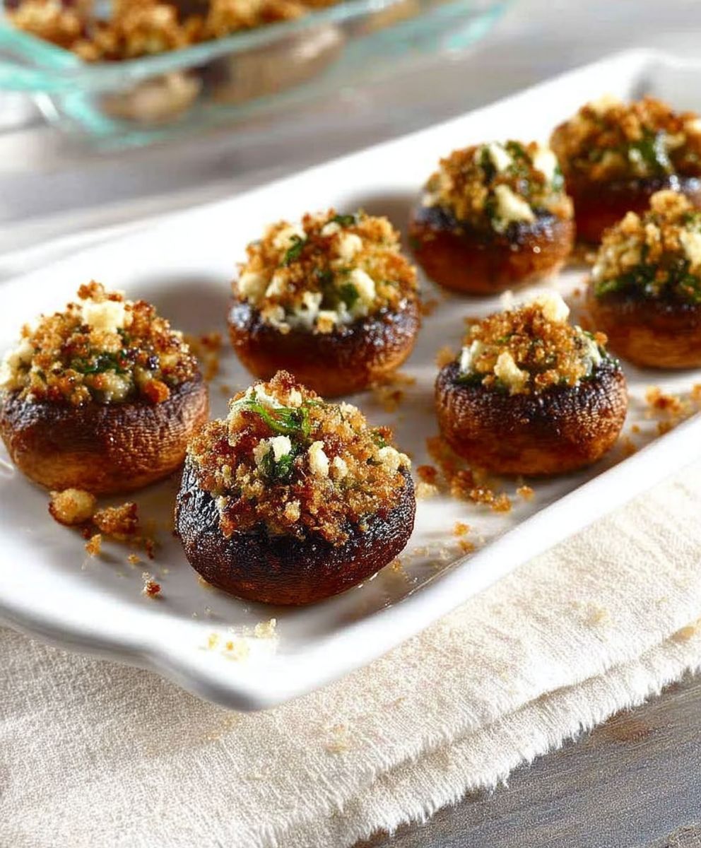 Garlic Stuffed Mushrooms