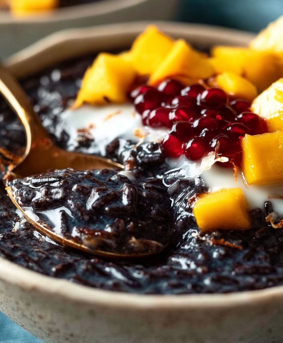 Black Sticky Rice Pudding