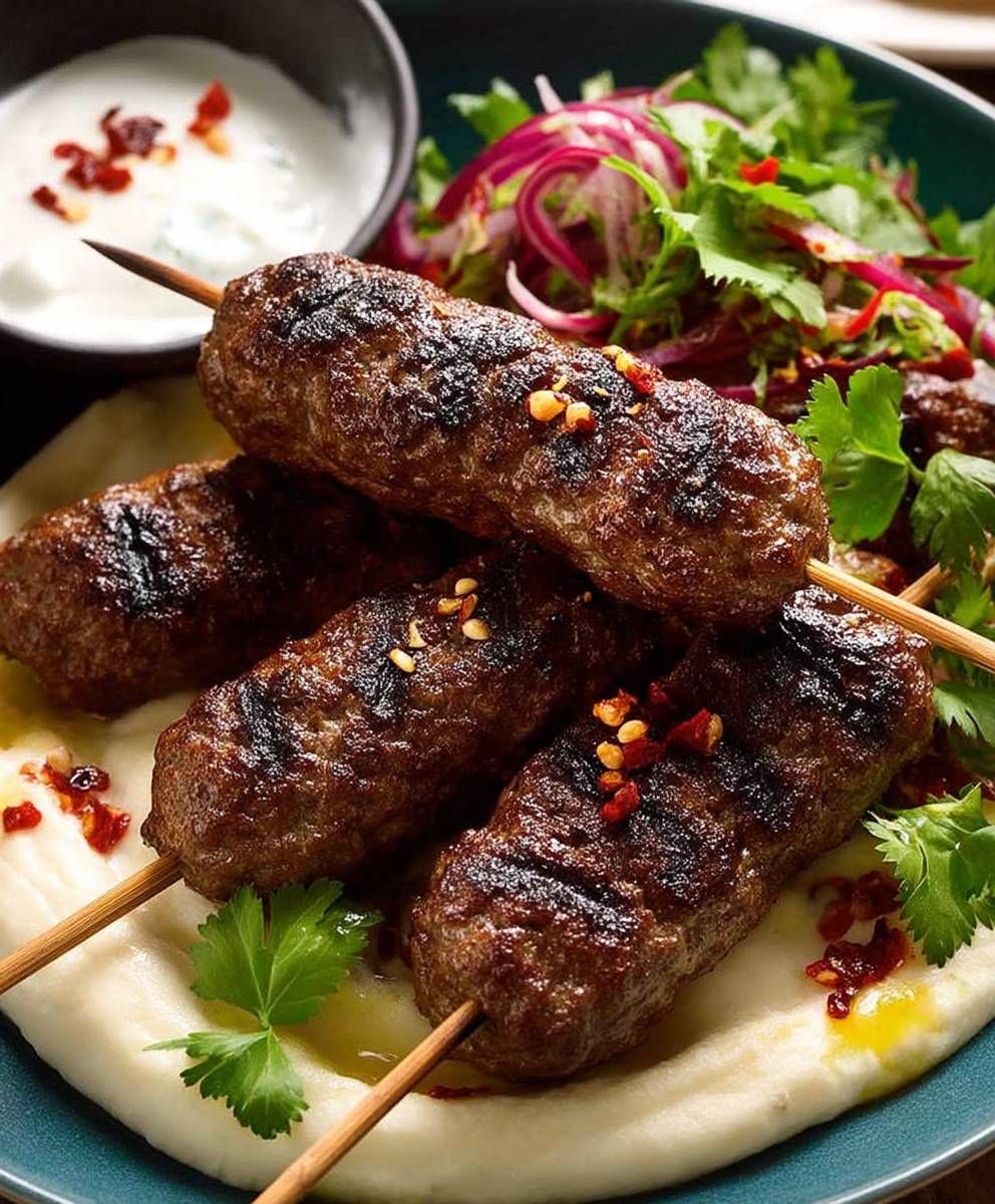 Lamb Koftas Yoghurt Dressing
